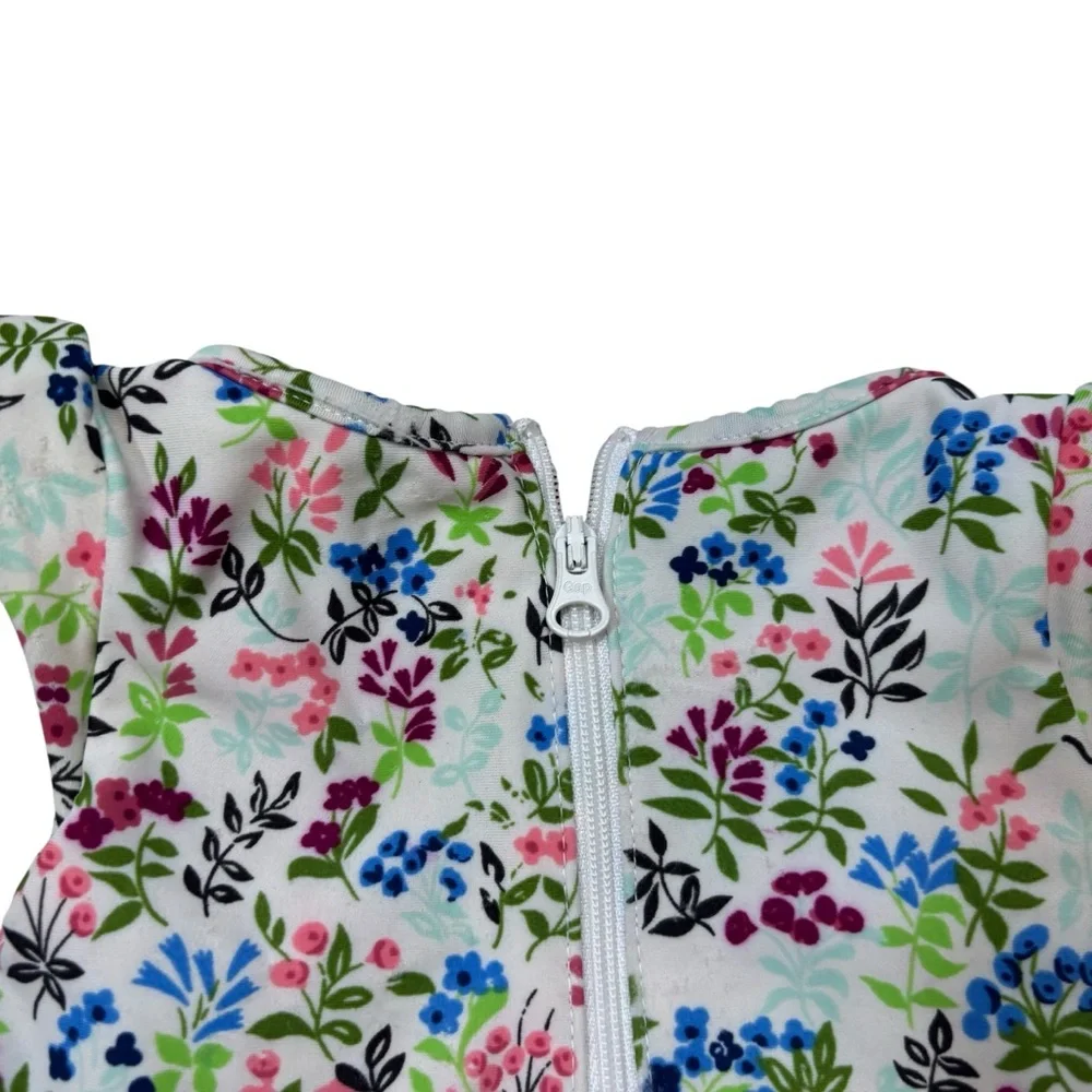 Baby Gap Girls‎ Ruffle Floral Print Swim Suit Size 0-6 Months